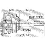 1110-ESP, 1110-ESP_ШРУС наружный к-кт!\ Daewoo Lanos 1.5/Nubira/Espero 2.0 95