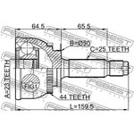 1210-MATA44, 1210-MATA44_ШРУС наружный к-кт!\ Hyundai Matrix 1.5 CRDi 01-10