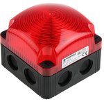 853.100.60, LED Continuous Beacon, Base Mount / Wall Mount, 230V, Red