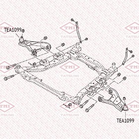 Фото 1/4 Опора шаровая нижняя L/R RENAULT Duster 10- TEA1099