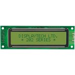 202A-BA-BC Alphanumeric LCD Display Green, 2 Rows by 20 Characters, Reflective