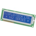 202B-CC-BC-3LP Alphanumeric LCD Display, Black on Blue, 2 Rows by 20 Characters ...