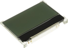 Фото 1/2 64128K-FC-BW-RGB Graphic LCD Display, Black on Blue, Green, Red, Transflective