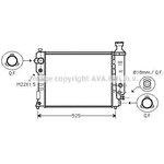 PE2124, Радиатор системы охлаждения PEUGEOT: 405 II (4B) 1.4/1.6 92 - 95  ...