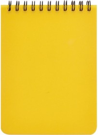 Блокнот Bright colours A6 60 л желтый в клетку на спирали , 105x155 мм 1368113