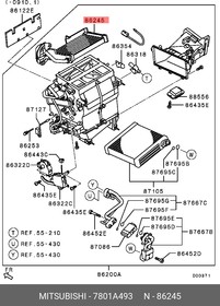 7801A493, РАДИАТОР ОТОПИТЕЛЯ