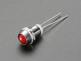 2176, Adafruit Accessories 5mm Chromed Metal Narrow Bevel LED Holder - Pack of 5