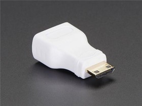 Фото 1/2 2819, Adafruit Accessories Mini HDMI Plug to Standard HDMI Jack Adapter
