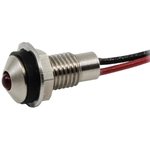 CDLB-1-2702-9923-I, LED PANEL INDICATOR, 6MM, RED, 28VDC