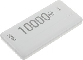 Фото 1/8 MX PRO 10000 WHITE, Внешний аккумулятор Hiper MX Pro 10000 10000mAh QC PD 3A белый