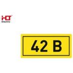 081-26-035, Знаки электробезопасности наклейка "42В" 35х100мм (уп./102 шт) HLT