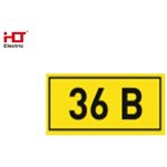 081-26-037, Знаки электробезопасности наклейка "36В" 35х100мм (уп./102 шт) HLT