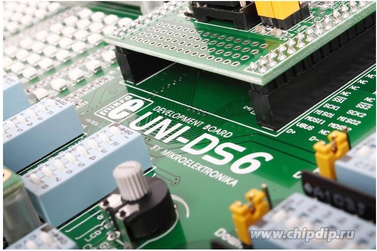 UNI-DS6, Универсальная отладочная плата для изучения 7 различных архитектур микроконтроллеров