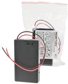 Фото 1/2 ROBITON Bh3xAAA/switch с выключателем и двумя проводами PK1, Отсек для элементов питания