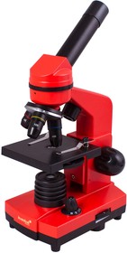 Микроскоп LEVENHUK Rainbow 2L, световой/оптический/ биологический, 40-400x, на 3 объектива, оранжевый/черный [69039]