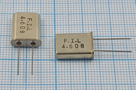 Резонатор кварцевый 4.608МГц в корпусе HC49U, без нагрузки; 4608 \HC49U\S\\\\1Г (FIL)