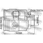 1211-TUC27RH, Шрус внутренний правый 33x42x26