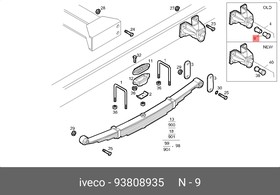 93808935, САЙЛЕНТБЛОК РЕССОРЫ IVECO DAILY 90  35MM