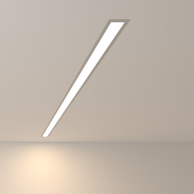 Фото 1/8 101-300-128 / Линейный светодиодный встраиваемый светильник 128см 25W 4200K матовое серебро