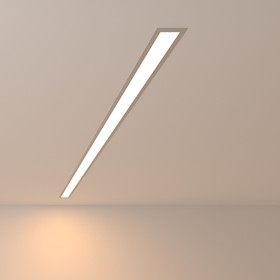 Фото 1/6 101-300-128 / Линейный светодиодный встраиваемый светильник 128см 25W 3000K матовое серебро