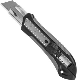 Канцелярский нож выдвижной 25 мм Black Line ST0926