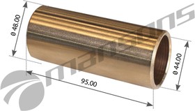 M954844, Втулка MAN серьги рессоры задней металлическая (бронза) (44х47х95мм) MANSONS
