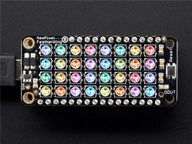 2945, LED Lighting Development Tools NeoPixel FeatherWing - 4x8 RGB LED Add-on For All Feather Boards