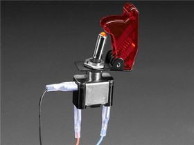3218, Adafruit Accessories Illuminated Toggle Switch w/ Red Cover