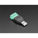 3628, Adafruit Accessories USB A-M Plug to 5- pin Terminal Block