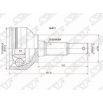 NI-011, Шрус наружный NISSAN QASHQAI HR16DE J10 (Euro) MT/06-