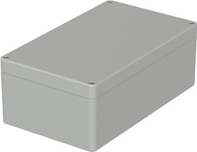 Фото 1/3 02221000, Euromas Series Light Grey Polycarbonate Enclosure, IP66, IK07, Light Grey Lid, 200 x 120 x 75mm