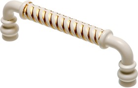 Ручка-скоба 96 мм, белый с золотом RS-121-96 WG