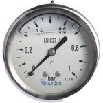 Analogue Pressure Gauge 1bar Back Entry, MIT3-F22.B15, 0bar min.