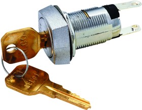 2SKF132AEL01, Keylock Switches SPST MED. SEC OFF-ON