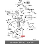 MB951814, Сайлентблок рычага заднего нижнего, задний