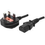 AC-C13 UK, AC Power Cords AC Cord United Kingdom, IEC320-C13 for C14 inlet ...