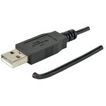 CBL-UA-BC-1, USB Cables / IEEE 1394 Cables USB Cable, Type A Plug to Blunt Cut ...
