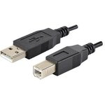 CBL-UA-UB-1, USB Cables / IEEE 1394 Cables USB Cable, Type A Plug to Type B ...