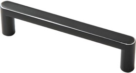 Ручка-скоба 96 мм, матовый черный/хром S-2624-96 BLC
