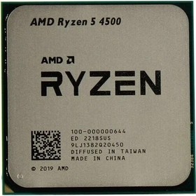 Фото 1/8 CPU AMD Ryzen 5 4500 OEM (100-000000644) {3,60GHz, Turbo 4,10GHz, Without Graphics, L3 8Mb, TDP 65W, AM4}