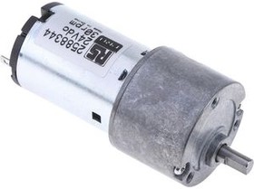 2588344, DC Motor with Gearbox 125:1 Spur 24V 30mA 300Nmm 62.3mm