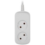 Удлинитель электрический ЭРА UDL-10-230 Greenline 2 розетки без заземления 3м ...
