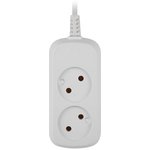 Удлинитель электрический ЭРА UDL-10-250 Greenline 2 розетки без заземления 5м ...