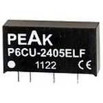 P6CU-0512ZLF, DC/DC преобразователь, 1Вт, вход 4.5-5.5В, выход 12, -12В/42мА