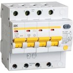 Выключатель автоматический дифференциального тока 4п C 40А 30мА тип AC 4.5кА ...