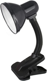 Настольный светильник с прищепкой, черный 230В, 60Вт, E27, ЛОН UF-320P C02 12371