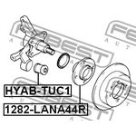 1282-LANA44R, 1282-LANA44R_к-кт подшипника ступ. зад.!\ Hyundai Elantra ...