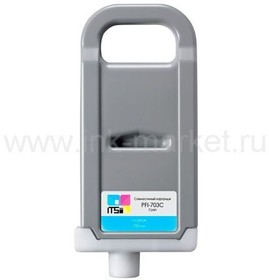 ITS-2964B001-0700, Картридж ITSinks для Canon, PFI-703 Cyan, 700 мл (2964B001) Canon ImagePrograf iPF810, iPF815, iPF820, PFI-703C, голубой