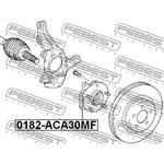 0182ACA30MF, Ступица в сборе с подшипником TOYOTA ALPHARD 08-/AURIS/BLADE/ ...