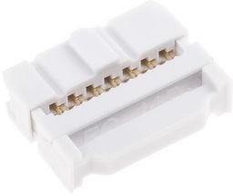 6257454, IDC Connector, Right Angle, Socket, 1A, Contacts - 14